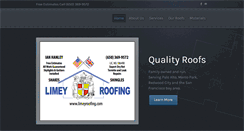 Desktop Screenshot of limeyroofing.com