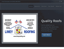 Tablet Screenshot of limeyroofing.com
